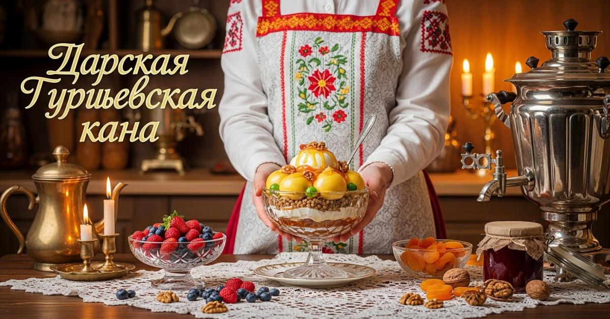 Гурьевская каша — роскошный русский десерт с пенками и сухофруктами, царский рецепт - AiBhaktiReel